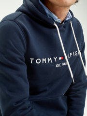 Core Tommy Logo Hoody - Sky Captain